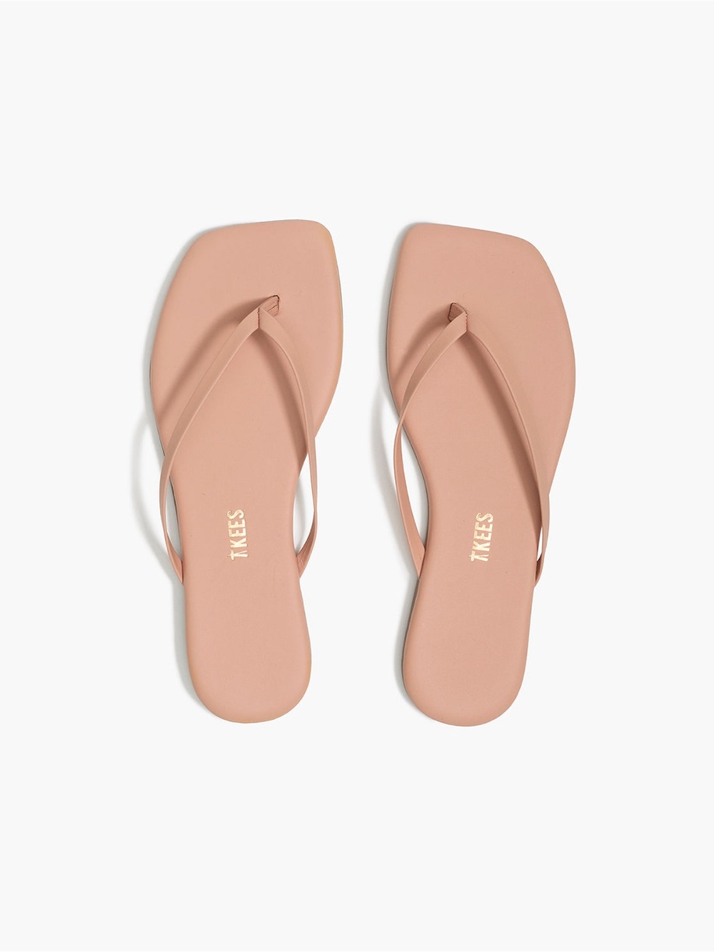 TKEES Square Toe Lily Women’s nude Square-Toe Sandals